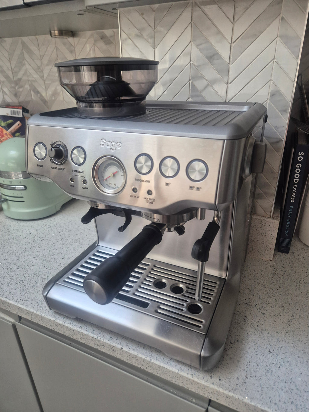 Sage Barista Express™ – Fully Refurbished | Brushed Stainless Steel