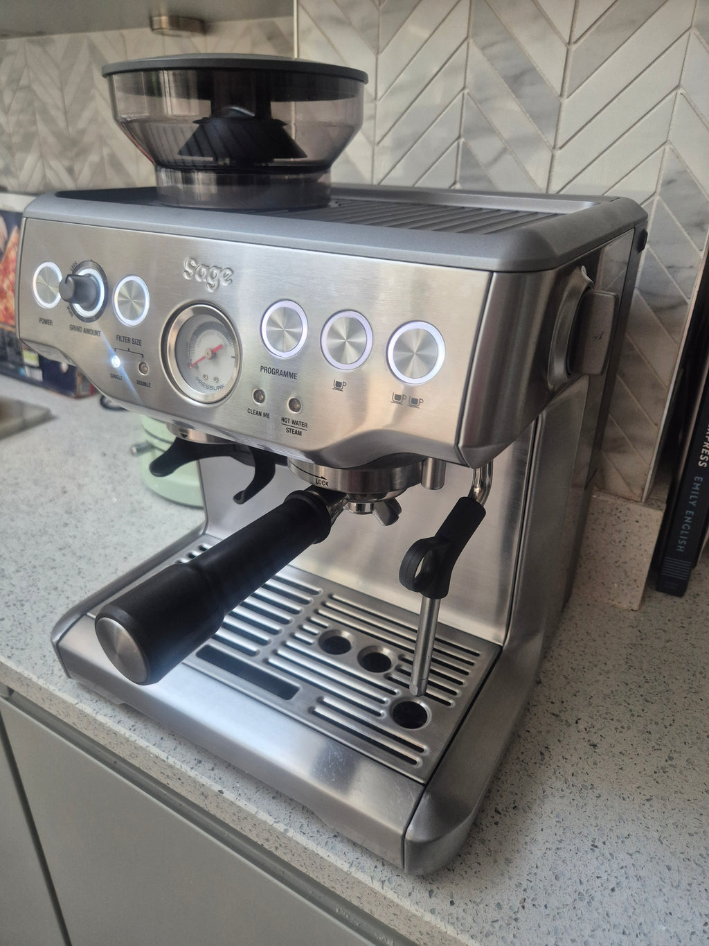 Sage Barista Express™ – Fully Refurbished | Brushed Stainless Steel